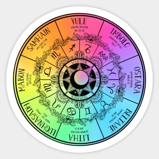 Wheel of the Year Sticker